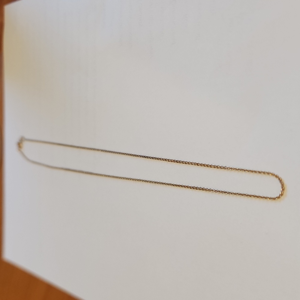 19" gold plated chain